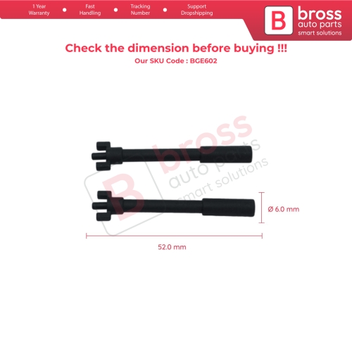 2 Pcs Kilometer Speedometer Trip Reset Part for Renault 9 Broadway