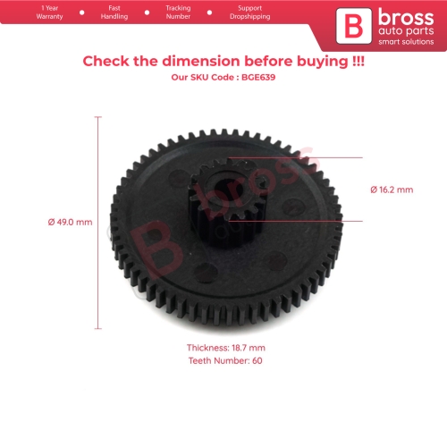 Throttle Repair Gear 06A133062BD for VW Beetle Jetta Bora Golf GTI MK4 Audi TT Seat Skoda 1.8T 60 Teeth