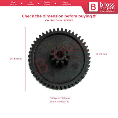 EGR Valve Cooler Repair Gear 47/10 Teeth for Mercedes C180 W204 CLC 2008-2012