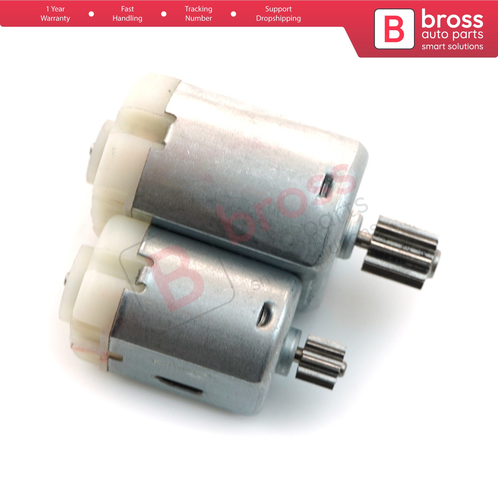 Bross Auto Parts LLC - BGE663 Door Lock 12V DC Actuator Small Motor Gear  For Audi VW Skoda Porsche