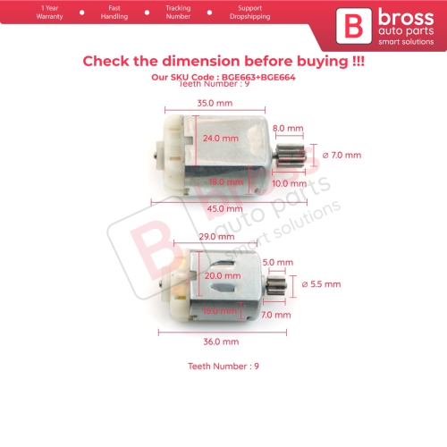 Door Lock 12V DC Actuator Motor Gear Set For Audi VW Skoda Porsche