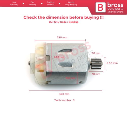 Door Lock 12V DC Actuator Small Motor Gear For Audi VW Skoda Porsche