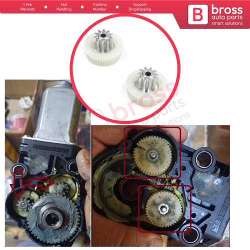 Seat Adjuster Motor Repair Gear for Nissan Patrol 2010-2024 Armada 2016-2024 Infiniti QX56 QX80 2010-2022 87549-1L31C 10/41 Teeth