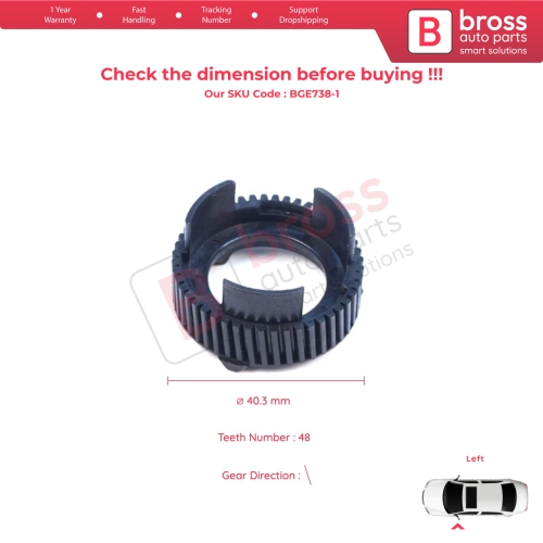 Left Side Wing Tow Mirror Folding Motor Actuator Repair Gear for Dodge Ram 1500 2017-2022