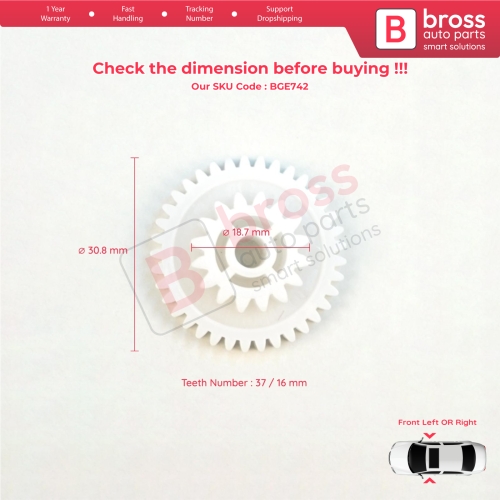 Front Door Central Lock Actuator 5-Pin Motor Repair Gear for Kia Cerato MK1 LD 2003-20011 Sephia Spectra 95735-2F010