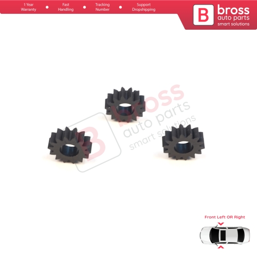 Front Seat Lumbar Support Motor Repair Gears for VW Golf MK5 Plus Passat B6 CC Honda CR-V MK3 GMC Ford Dodge Ram Cadillac Lexus Acura Schukra 2010002F