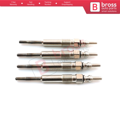 Bross Auto Parts - BGP103-1 4 Pieces Glow Plug Auxiliary Heater 7