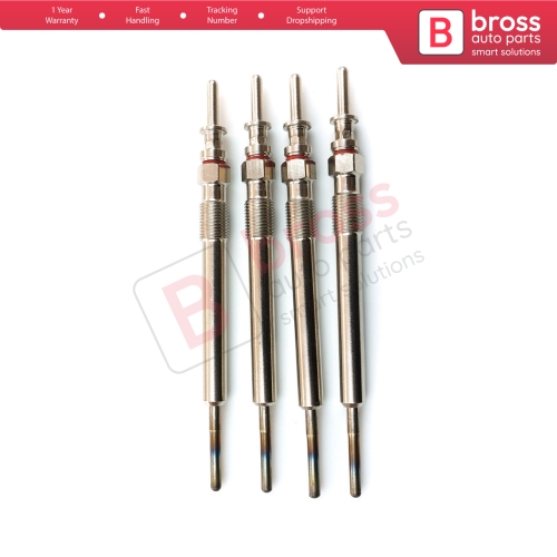 4 Pieces Glow Plug Auxiliary Heater 5.4 Volt 12230038490 for BMW F N47 N57 Diesel Engines