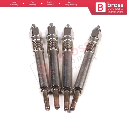 4 Pcs Heater Glow Plugs GJ24IS 0100226520 for Isuzu Opel Vauxhall 2.5 2.8 D