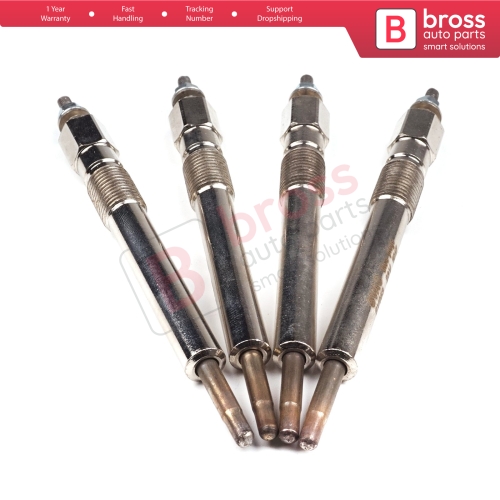 4 Pcs Heater Glow Plugs GJ12IS 100800037 for Isuzu 4.3 D