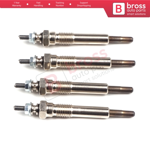 4 Pcs Heater Glow Plugs GJ26IS 371G 100226208 for Isuzu Opel Bedford Vauxhall