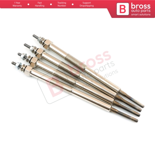 4 Pieces Heater Glow Plug 11 Volt ME203539 for Mitsubishi Pajero Montero Shogun V60 V80 Canter 35 55