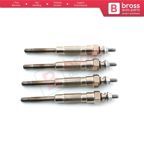 4 Pieces Glow Plug Auxiliary Heater 11 Volt 1985054010 for Toyota VW Taro