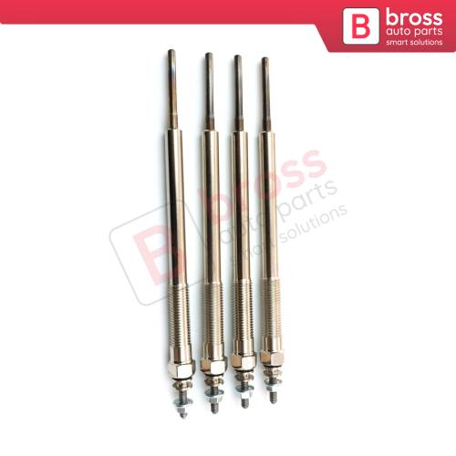 4 Pieces Glow Plug Auxiliary Heater 11 Volt 1985027010 for Toyota 2.0 2.5 3.0 D 4D Engines