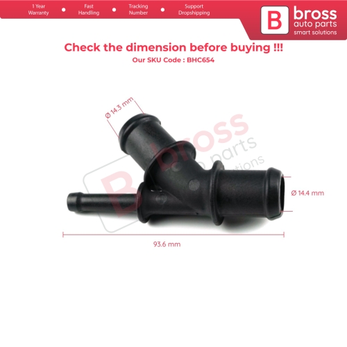 Engine Coolant Tee Distributor Hose Connector Water Flange Connection 1J0121087D for VW Audi Seat Skoda