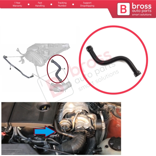 Cylinder Head Vent Hose Pipe For BMW 1 Series F20 F21 2011-2016 3 F30 F80 F31 2012-2016 N13 Engine 11157608144