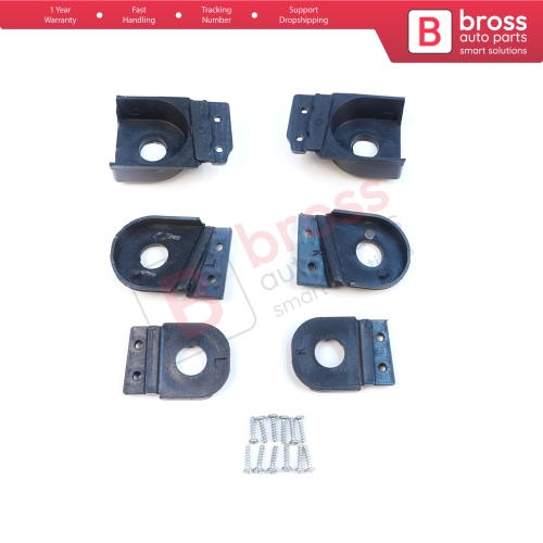 Headlight Holder Mount Repair Bracket Tab Set Left Right Side for Audi A6 C6 S6 RS6 Avant Quattro Allroad 2004-2011 4F0998122 4F0998121