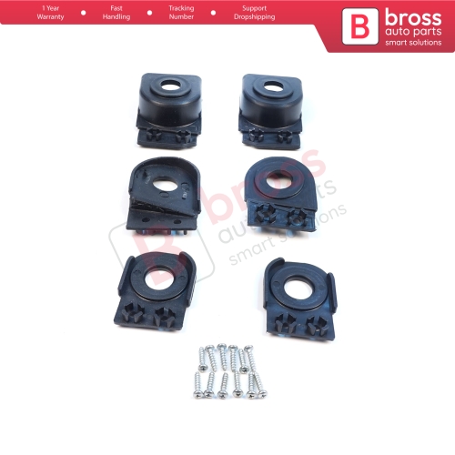 Headlight Holder Mount Repair Bracket Tab Set Left Right Side for Audi A6 C6 S6 RS6 Avant Quattro Allroad 2004-2011 4F0998122 4F0998121