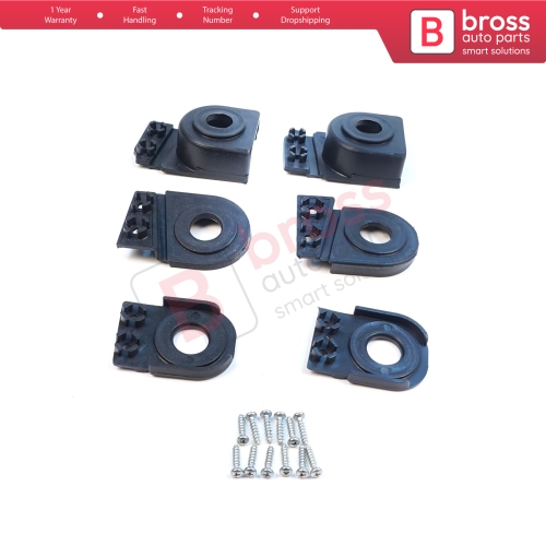 Headlight Holder Mount Repair Bracket Tab Set Left Right Side for Audi A6 C6 S6 RS6 Avant Quattro Allroad 2004-2011 4F0998122 4F0998121