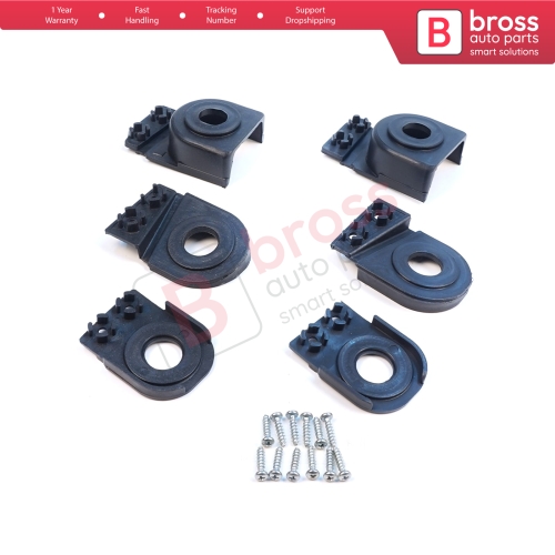 Headlight Holder Mount Repair Bracket Tab Set Left Right Side for Audi A6 C6 S6 RS6 Avant Quattro Allroad 2004-2011 4F0998122 4F0998121