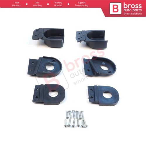 Headlight Holder Mount Repair Bracket Tab Set Left Right Side for Audi A6 C6 S6 RS6 Avant Quattro Allroad 2004-2011 4F0998122 4F0998121