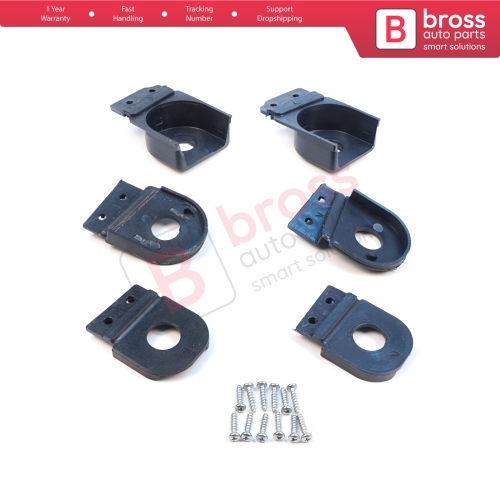 Headlight Holder Mount Repair Bracket Tab Set Left Right Side for Audi A6 C6 S6 RS6 Avant Quattro Allroad 2004-2011 4F0998122 4F0998121