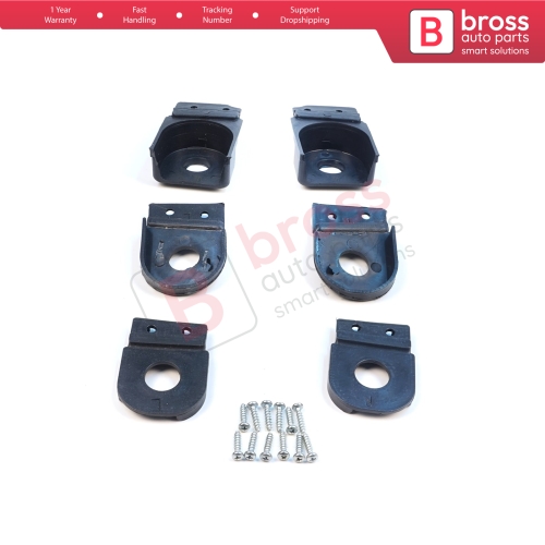 Headlight Holder Mount Repair Bracket Tab Set Left Right Side for Audi A6 C6 S6 RS6 Avant Quattro Allroad 2004-2011 4F0998122 4F0998121