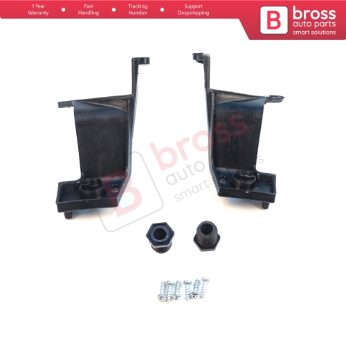 Headlight Holder Mount Repair Bracket Tab Set Left Side for Fiat Linea 323 110 2007-2018 51785219 51776318