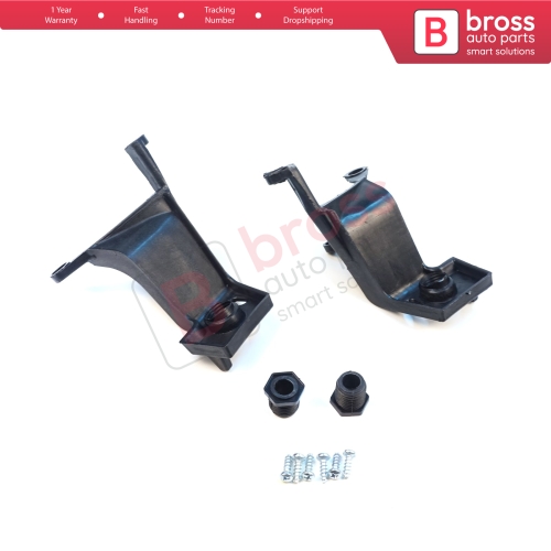 Headlight Holder Mount Repair Bracket Tab Set Left Side for Fiat Linea 323 110 2007-2018 51785219 51776318