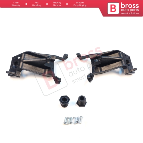 Headlight Holder Mount Repair Bracket Tab Set Left Side for Fiat Linea 323 110 2007-2018 51785219 51776318