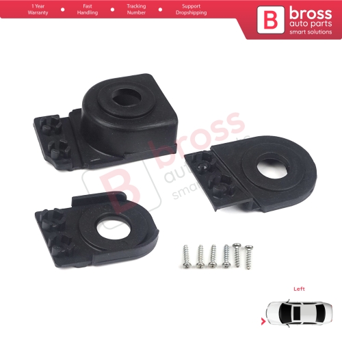 Headlight Holder Mount Repair Bracket Tab Set Left Side for Audi A6 C6 S6 RS6 Avant Quattro Allroad 2004-2011 4F0998121