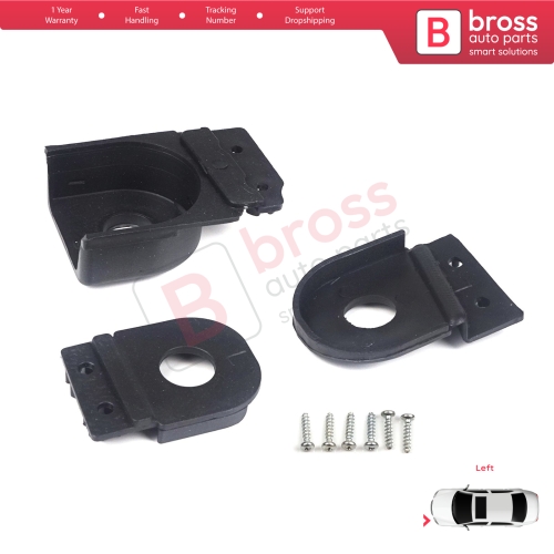 Headlight Holder Mount Repair Bracket Tab Set Left Side for Audi A6 C6 S6 RS6 Avant Quattro Allroad 2004-2011 4F0998121