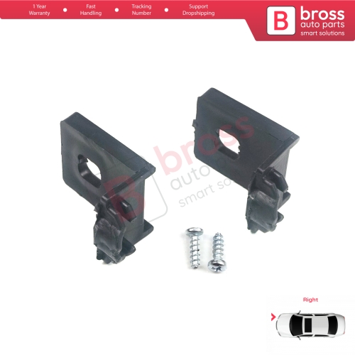 Headlight Holder Mount Repair Bracket Tab Set Right Side for VW Touran MK1 2003-2010 Caddy MK3 2004-2010 Pre-Facelift 1T0998225