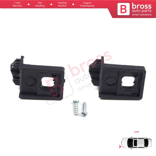 Headlight Holder Mount Repair Bracket Tab Set Left Side for VW Touran MK1 2003-2010 Caddy MK3 2004-2010 Pre-Facelift 1T0998225