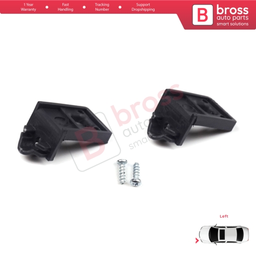 Headlight Holder Mount Repair Bracket Tab Set Left Side for VW Touran MK1 2003-2010 Caddy MK3 2004-2010 Pre-Facelift 1T0998225