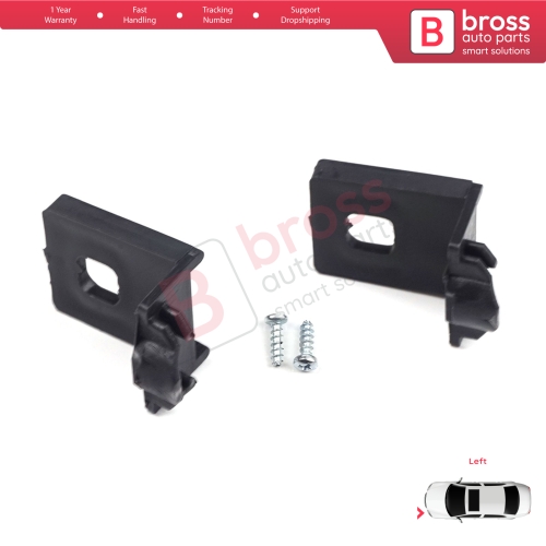 Headlight Holder Mount Repair Bracket Tab Set Left Side for VW Touran MK1 2003-2010 Caddy MK3 2004-2010 Pre-Facelift 1T0998225