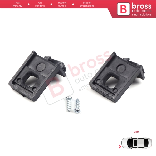 Headlight Holder Mount Repair Bracket Tab Set Left Side for VW Touran MK1 2003-2010 Caddy MK3 2004-2010 Pre-Facelift 1T0998225