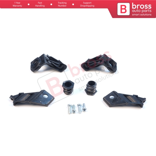 Headlight Holder Mount Repair Bracket Tab Set Left Right Side for VW Jetta MK5 A5 1K 2005-2010 Golf MK5 A5 1K 2004-2009 1K0998225 1K0998226