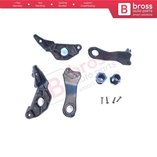 Headlight Holder Mount Repair Bracket Tab Set Left Right Side for BMW 5 Series E60 E61 2003-2010 63126941478 63126949633
