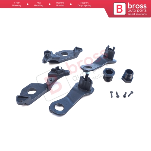 Headlight Holder Mount Repair Bracket Tab Set Left Right Side for BMW 5 Series E60 E61 2003-2010 63126941478 63126949633