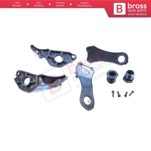 Headlight Holder Mount Repair Bracket Tab Set Left Right Side for BMW 5 Series E60 E61 2003-2010 63126941478 63126949633