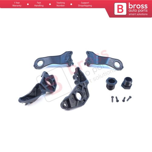 Headlight Holder Mount Repair Bracket Tab Set Left Right Side for BMW 5 Series E60 E61 2003-2010 63126941478 63126949633