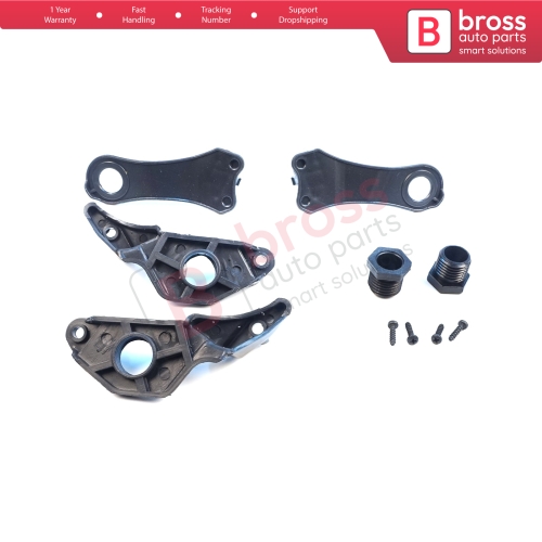 Headlight Holder Mount Repair Bracket Tab Set Left Right Side for BMW 5 Series E60 E61 2003-2010 63126941478 63126949633