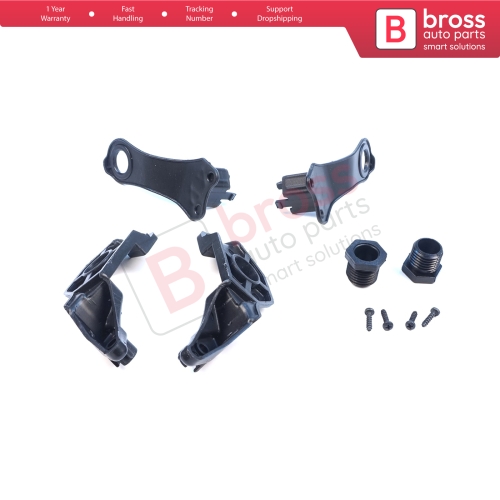 Headlight Holder Mount Repair Bracket Tab Set Left Right Side for BMW 5 Series E60 E61 2003-2010 63126941478 63126949633