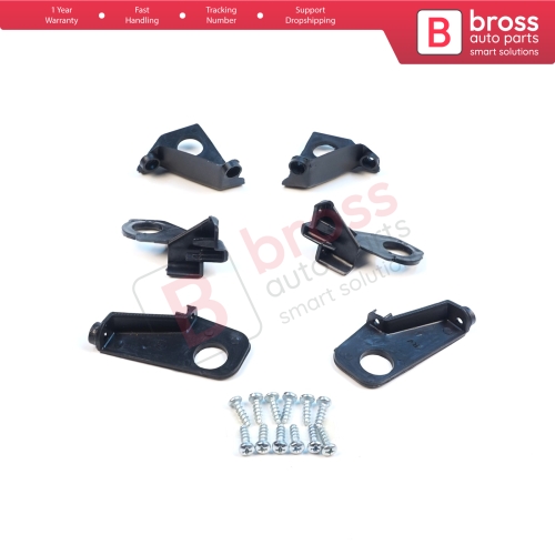 Headlight Holder Mount Repair Bracket Tab Set Left Right Side for VW Golf MK6 5K AJ5 2008-2013 Convertible 517 2011-2016 5K0998225 5K0998226