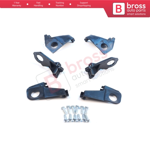 Headlight Holder Mount Repair Bracket Tab Set Left Right Side for VW Golf MK6 5K AJ5 2008-2013 Convertible 517 2011-2016 5K0998225 5K0998226