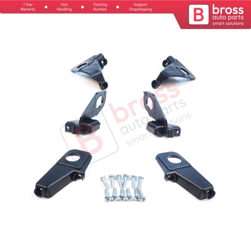 Headlight Holder Mount Repair Bracket Tab Set Left Right Side for VW Golf MK6 5K AJ5 2008-2013 Convertible 517 2011-2016 5K0998225 5K0998226