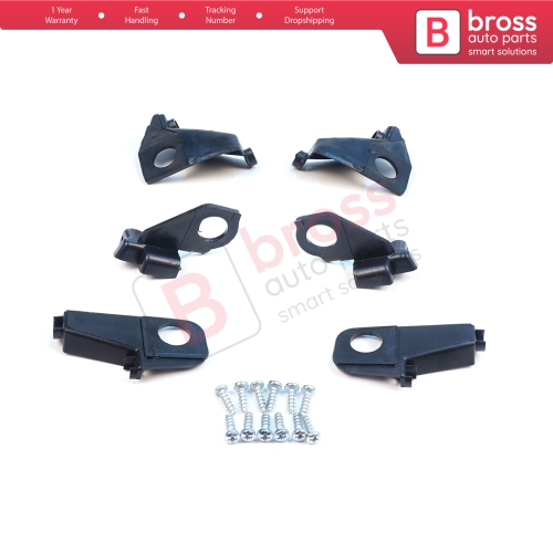 Headlight Holder Mount Repair Bracket Tab Set Left Right Side for VW Golf MK6 5K AJ5 2008-2013 Convertible 517 2011-2016 5K0998225 5K0998226