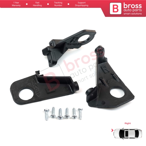 Headlight Holder Mount Repair Bracket Tab Set Right Side for VW Golf MK6 5K 2008-2013 Convertible 517 2011-2016 5K0998226