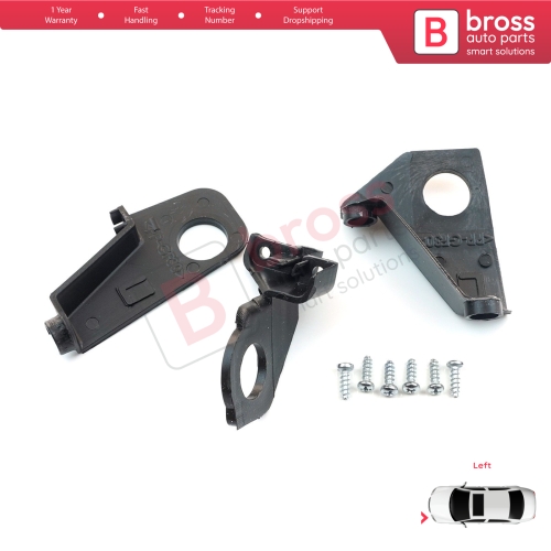 Headlight Holder Mount Repair Bracket Tab Set Left Side for VW Golf MK6 5K 2008-2013 Convertible 517 2011-2016 5K0998225